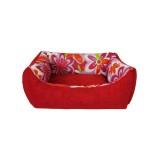 CULCUS TEXTIL PENTRU CAINI SI PISICI LIBRA S RED 35x40x21 CM