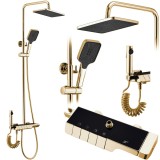 Set dus cu termostat REA ROB Gold
