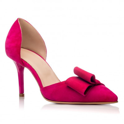 Pantofi piele naturala Fabiana Fuchsia - sau Orice Culoare foto