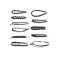 Set 11 colier choker elegant, stiluri multiple, negru