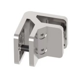 Clema prindere sticla, dubla, E2390, din inox AISI 316, prindere pe colt, grosime sticla 6 - 12,76 mm, finisaj satinat