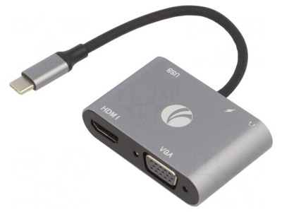 Adaptor OTG USB 3.0/3.1 Negru 0.15m 5Gbps foto
