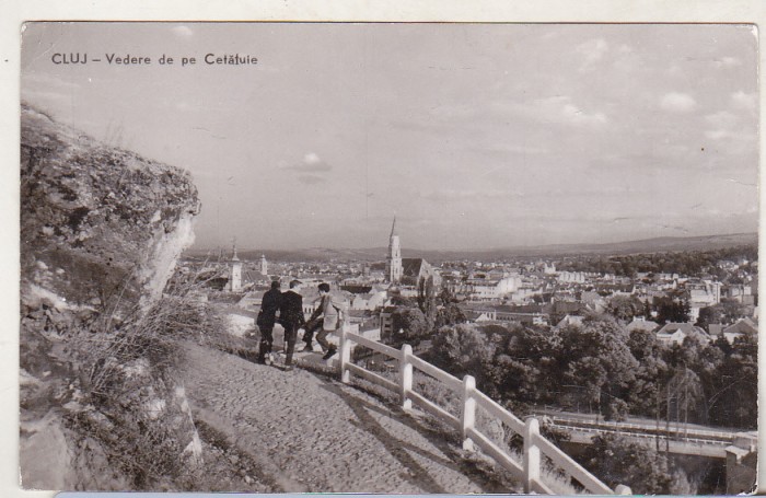bnk cp Cluj - Vedere de pe Cetatuie - circulata