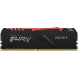 Cumpara ieftin Kingston FURY Beast RGB 16GB DDR4 3200MHz CL16 , radiator Black , KF432C16BB12A 16