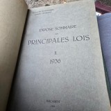 Expose Sommaire des Principales Lois - Conseil Legislatif Vol.II 1936-37