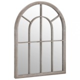 Cumpara ieftin Oglinda de gradina, nisipiu, 60x45 cm, fier pentru uz exterior