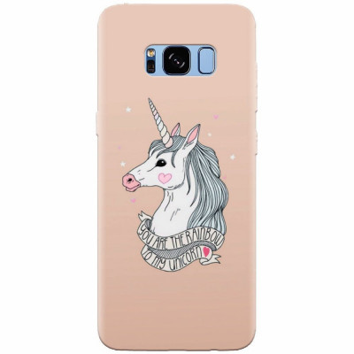 Husa silicon pentru Samsung S8, Cute Rose Gold foto