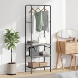 vidaXL Suport pentru haine cu rafturi sonoma gri 60 x 30 x 171 cm