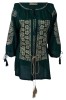 Bluza dama tip ie 024, verde/auriu , marimea S