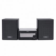 Microsistem Horizon Acustico, 50 W, 75 dB, Wireless, Telecomanda, HiFi, Bluetooth, USB, Aux, Black