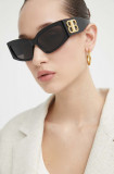 Cumpara ieftin Balenciaga ochelari de soare femei, culoarea negru, BB0321S