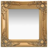 Cumpara ieftin Oglinda de perete in stil baroc, auriu, 40 x 40 cm