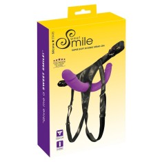 Strap on dublu Smile Super Soft mov