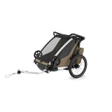 Carucior multisport dublu Thule Chariot Cross 2, kaki Faded