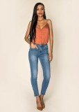 Cumpara ieftin Blugi Dama Albastri Slim Nina Carter P117-5 M10