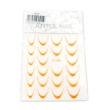 Set de 4 unități: Autocolante slider-design french ombre ST-2306 oranj