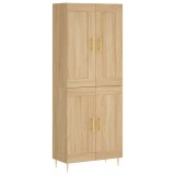 Cumpara ieftin Dulap inalt, stejar sonoma, 69,5x34x180 cm, lemn compozit
