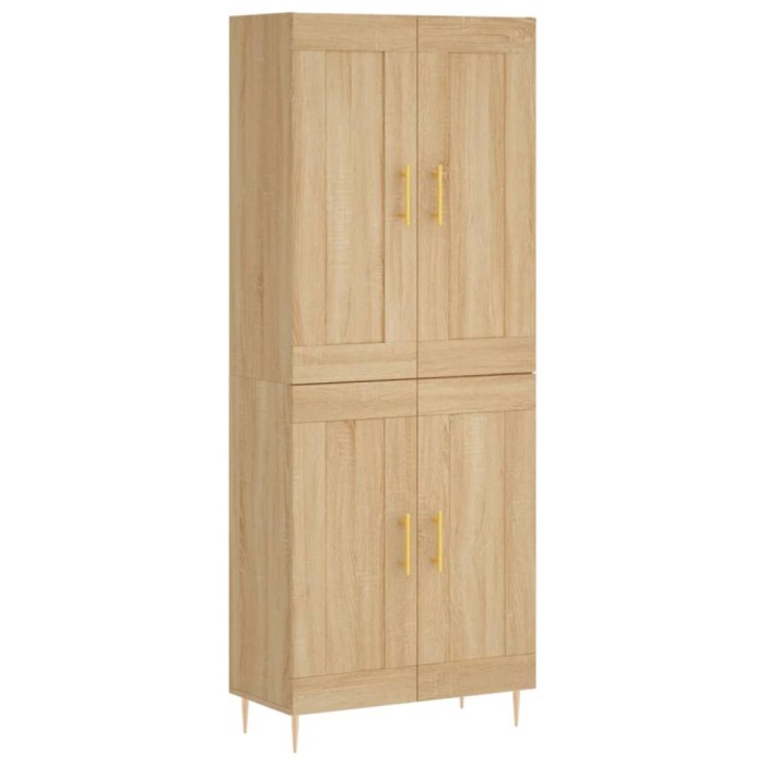Dulap inalt, stejar sonoma, 69,5x34x180 cm, lemn compozit