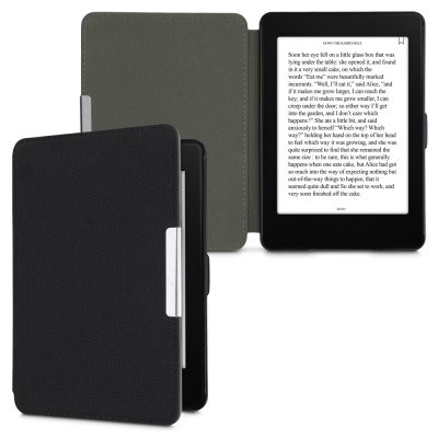 Husa pentru Kindle Paperwhite 7, Textil, Negru, kwmobile, 49487.01 foto
