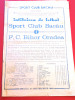 Program meci fotbal SC BACAU - FC BIHOR ORADEA (30.09.1984)