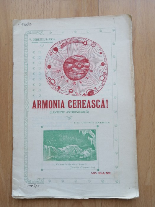 Armonia cerească! (fantezie astronomica) - V. Demetrius-Jassy, 1915, Iasi