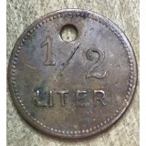 Jeton GERMANIA 1/2 BIER / 1/2 BERE