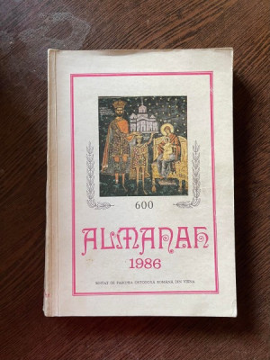 Almanahul Parohiei Ortodoxe romane din Viena pe anul 1986 foto