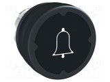 Comutator apăsare 22mm negru SCHNEIDER ELECTRIC