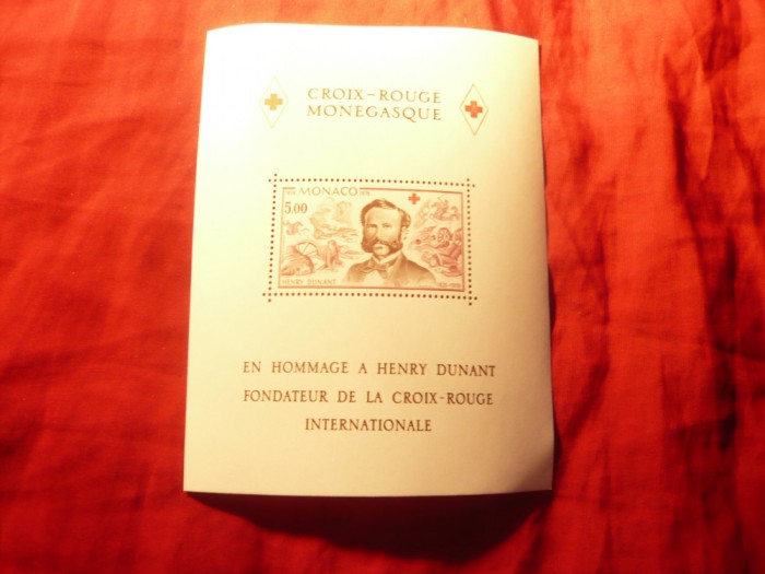 Bloc Monaco 1978 Crucea Rosie / H.Dunant