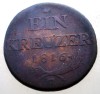 7.159 AUSTRIA 1 EIN KREUZER 1816 G, Europa, Cupru (arama)