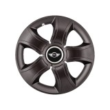 Set 4 Capace Roti 16 inchi (R16) Bis Negru, Compatibile Cu Mini Cooper