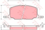 Set placute frana,frana disc LEXUS ES (VCV10_, F1, VZV21_, F2) (1989 - 1997) TRW GDB798