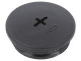 Capac de protecție PG21 poliamidă neagră 8mm 10buc