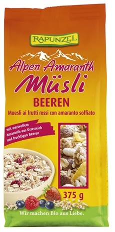 Musli Bio cu Amarant si Fructe de Padure Rapunzel 375gr