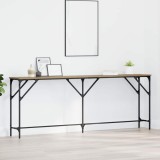 VidaXL Masă console Stejar artizanal 200x29x75 cm Lemn compozit
