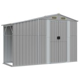 Cumpara ieftin Sopron de gradina, gri, 277x93x179 cm, otel zincat