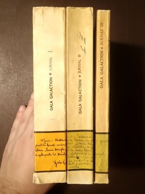 Gala Galaction - Jurnal (3 vol.; ed. Mara Galaction Țuculescu &amp;amp; Teodor V&amp;acirc;rgolici, editura Minerva) foto