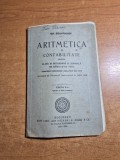 manual de aritmetica si contabilitate - pentru clasa a 3-a secundara - anul 1929