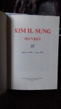 Kim Il Sung - OEUVRES 37 (Ian. 1982 - Mai 1983) - Biografii, Memorii - Franceza - Editura Langues Etrangeres, Coreea 1991