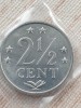 C2 Antilele Olandeze 2 1/2 cent 1981 UNC, America Centrala si de Sud