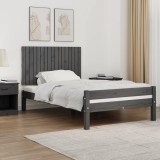 VidaXL Tăblie de pat pentru perete, gri, 108x3x60 cm, lemn masiv pin 824825