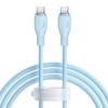 Cablu Date si Incarcare USB-C - USB-C Baseus Pudding, 100W, 1.2m, Albastru P10355702311-00