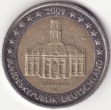 Moneda Germania - 2 Euro 2009 - Landul Saar - D