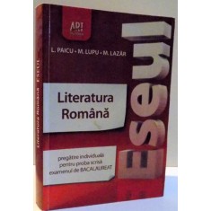 LITERATURA ROMANA de L. PAICU ... M. LAZAR , 2012