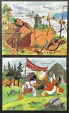 Mongolia MNH 1987 - Disney desene animate Twain Grimm - colite