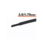 Tub termocontractibil negru 3.5 mm/ 1.75 mm 0.5m