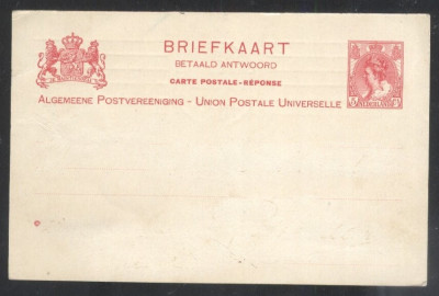 Netherlands 1899 Postal History BLANK Rare Postcard Postal stationery DB.470 foto