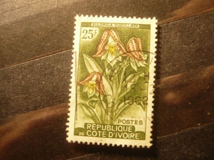 Timbru Coasta de Fildes 1961 - Flori , stampilat