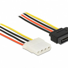 Cablu de alimentare SATA la Molex T-M 20cm, Delock 60136