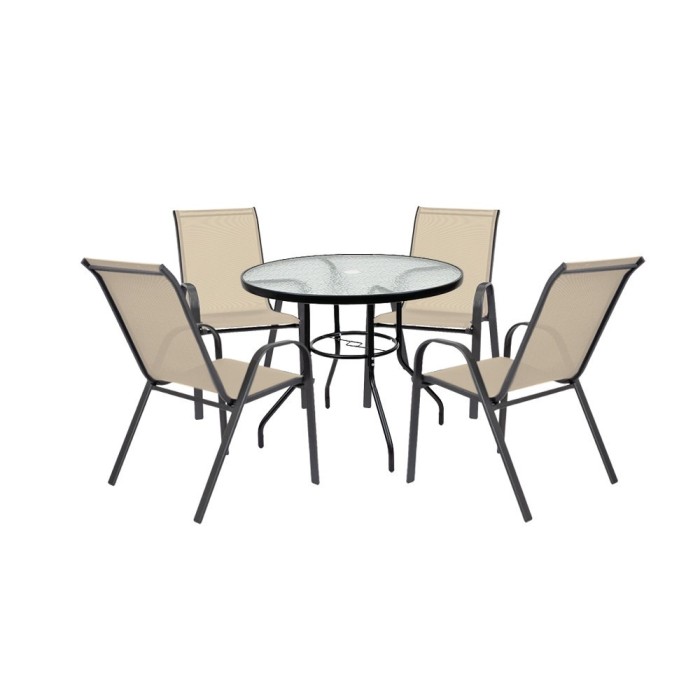 Set mobilier de grădină Tanger 4+1 bej
